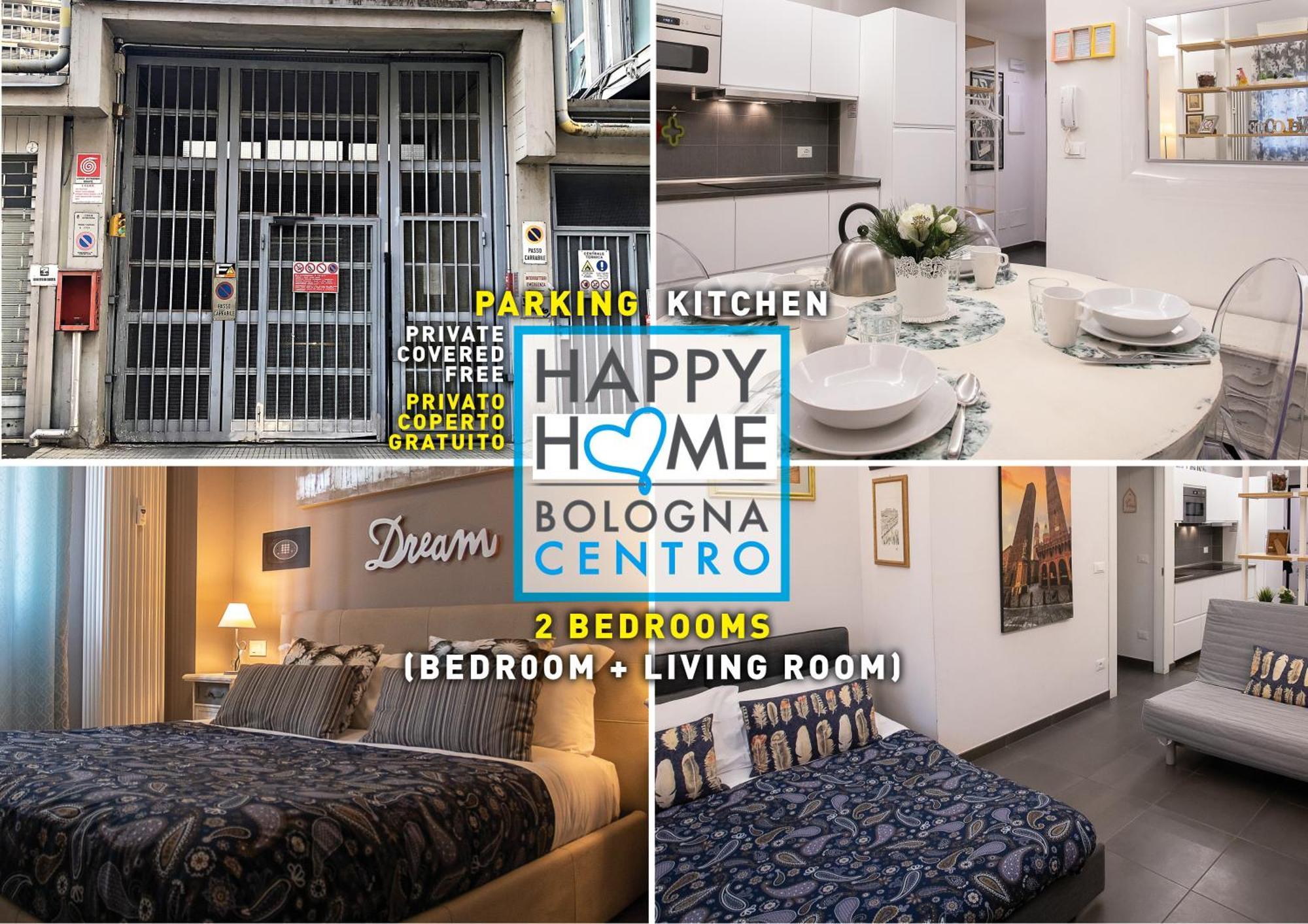 Happy Home Bo Centro Free Private Parking Self Check In 볼로냐 외부 사진